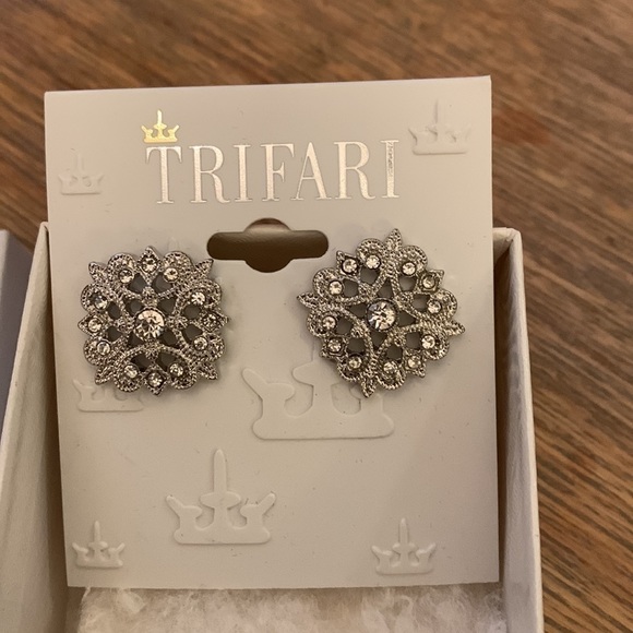 Trifari Jewelry Trifari Nwt In Box Pierced Earrings Poshmark